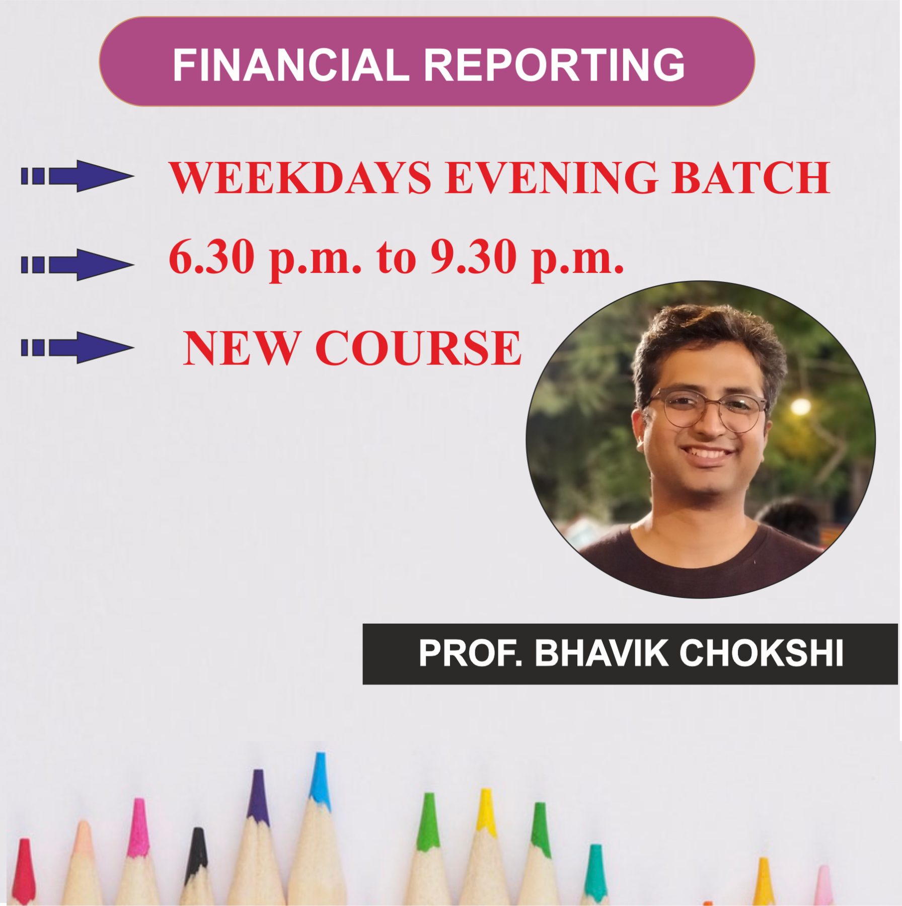 FR New Course – Regular Weekday Evening Batch