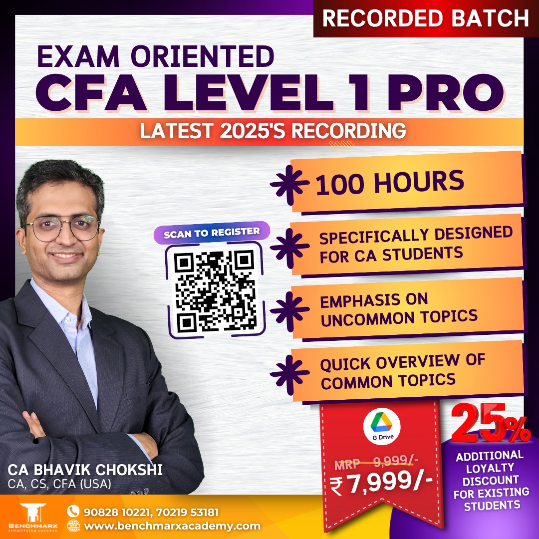 CFA Level 1 for CA/CMA Students