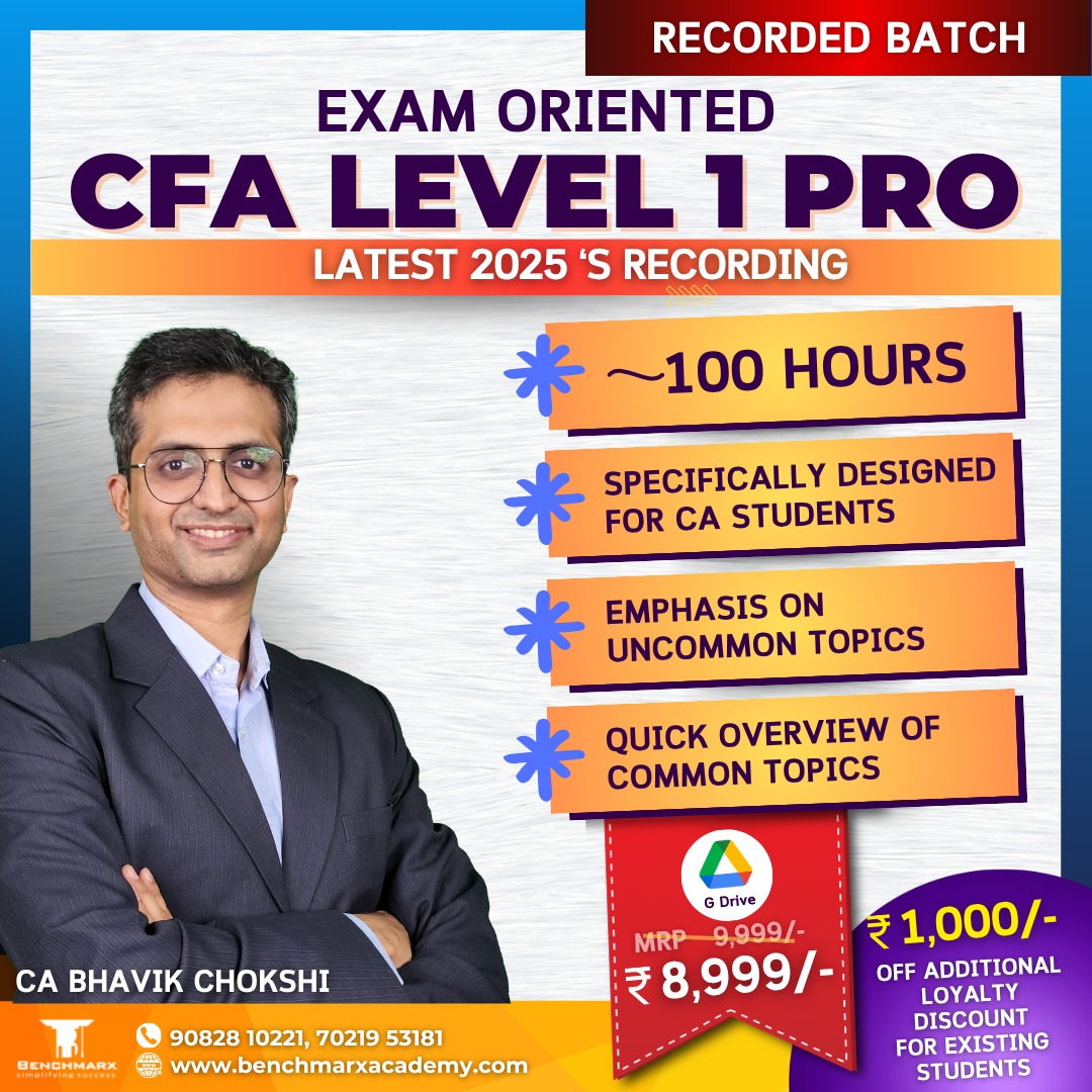 CFA Level 1 for CA/CMA Students