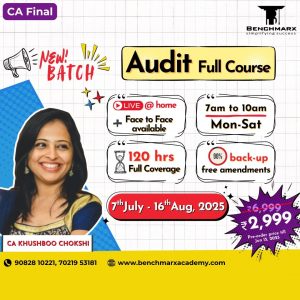 Audit Face to Face/Live Full Course batch