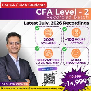 CFA for CA/CMA Students Level 2