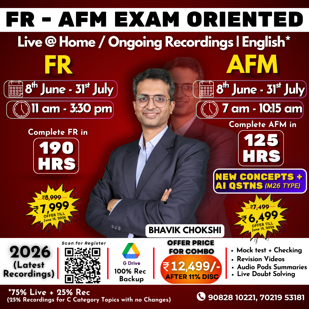 FR-AFM - Exam Oriented Live@Home/Ongoing Recordings Batch
