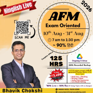 AFM - Exam Oriented Live@Home/Ongoing Recordings Batch (Hinglish)